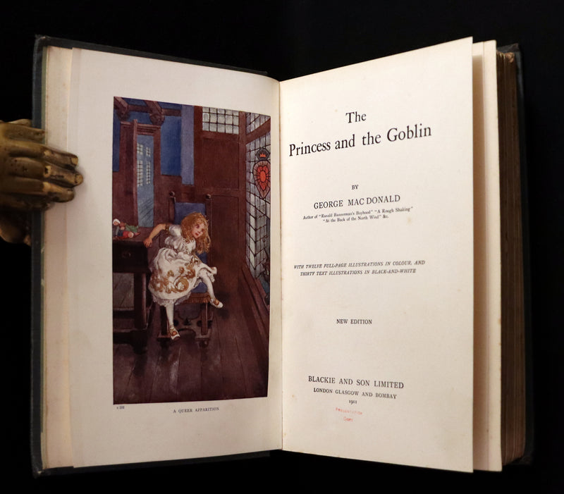 1911 Rare Edition - The PRINCESS and the GOBLIN by George MacDonald. Illustrated.