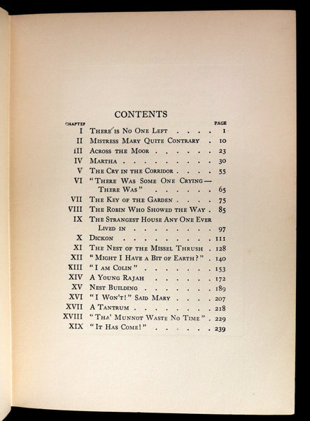 1911 Rare First Edition Book - The SECRET GARDEN by Frances Hodgson Burnett.