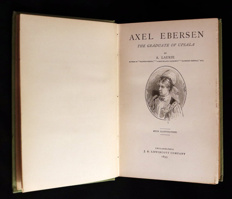 1893 Scarce 1st US Edition - AXEL EBERSEN, The Graduate of Upsala by Jules Verne collaborator, André Laurie.