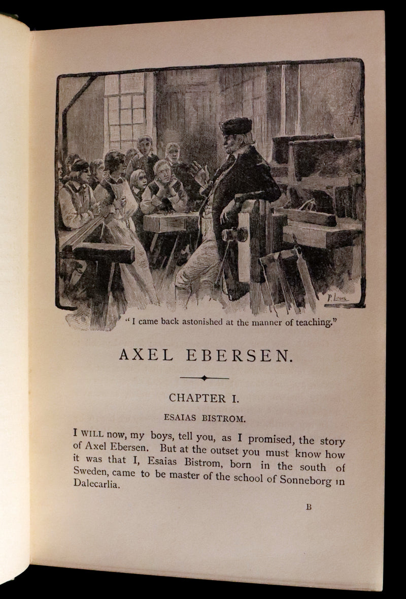 1893 Scarce 1st US Edition - AXEL EBERSEN, The Graduate of Upsala by Jules Verne collaborator, André Laurie.
