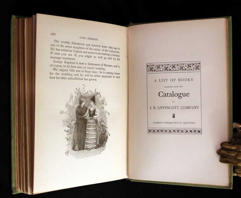 1893 Scarce 1st US Edition - AXEL EBERSEN, The Graduate of Upsala by Jules Verne collaborator, André Laurie.