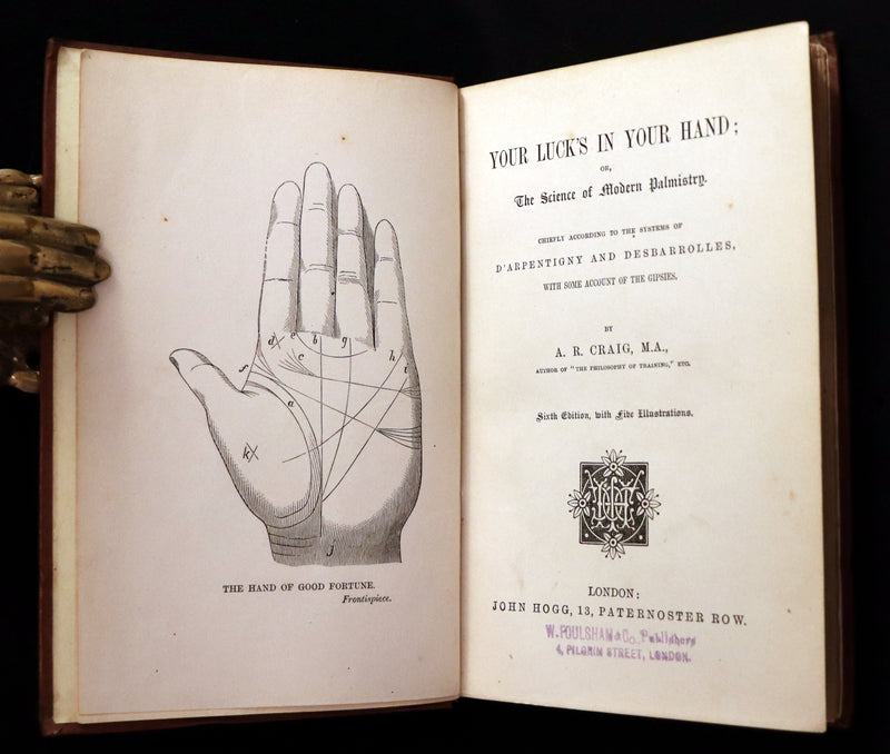1890 Scarce Book - Your Luck's in your Hand, PALMISTRY with some account of the Gipsies