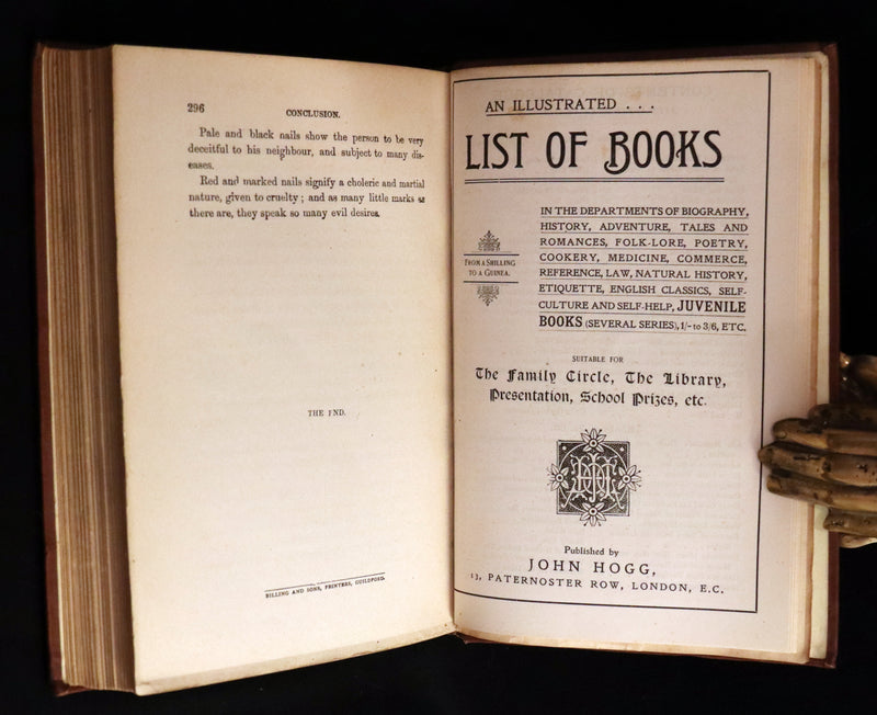 1890 Scarce Book - Your Luck's in your Hand, PALMISTRY with some account of the Gipsies