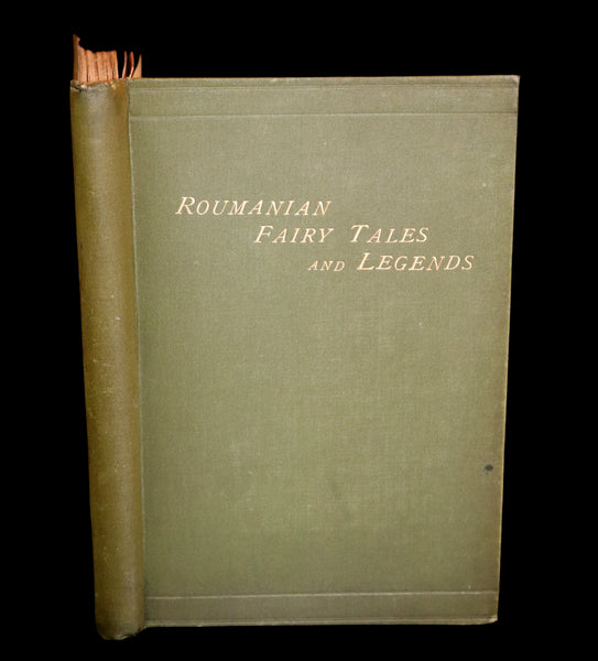 1881 Scarce First Edition - Roumanian Fairy Tales and Legends by E. B. Mawr.