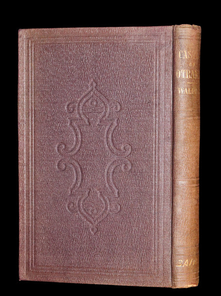 1854 Scarce First US Edition - The Castle of Otranto, a Gothic Story Set in a haunted castle by Horace Walpole.