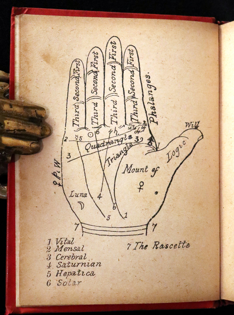 1890 Scarce Book - Character and Fortune Revealed. The ABC Guide to PALMISTRY by Paul Bello.