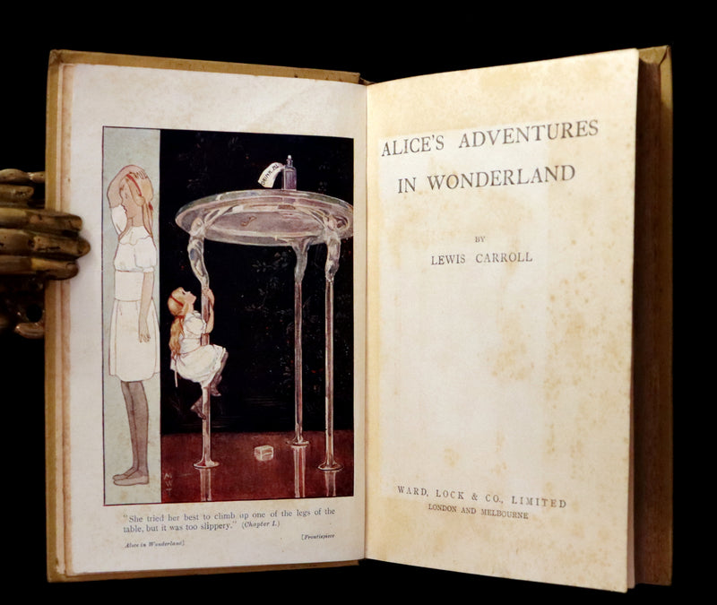 1920 Scarce Edition - Alice's Adventures in Wonderland with frontispiece by Margaret Tarrant.