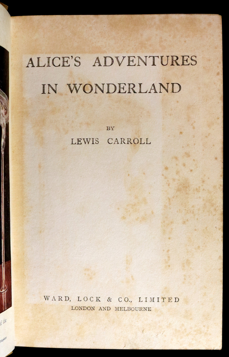 1920 Scarce Edition - Alice's Adventures in Wonderland with frontispiece by Margaret Tarrant.