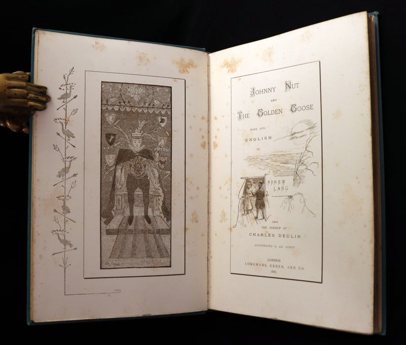 1887 Rare First Edition - Johnny Nut and the Golden Goose by Andrew Lang. Illustrated.