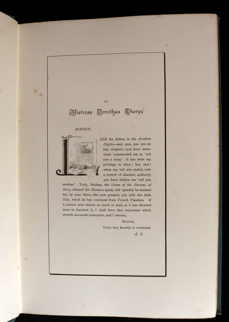 1887 Rare First Edition - Johnny Nut and the Golden Goose by Andrew Lang. Illustrated.