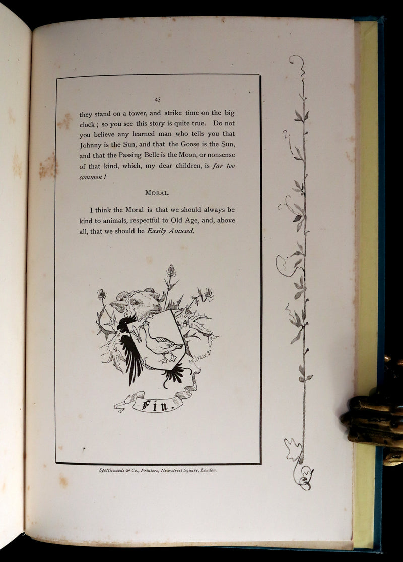 1887 Rare First Edition - Johnny Nut and the Golden Goose by Andrew Lang. Illustrated.