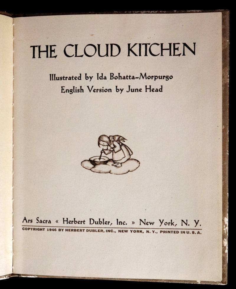 1946 Rare First English Edition - The Cloud Kitchen illustrated by Ida Bohatta Morpurgo.