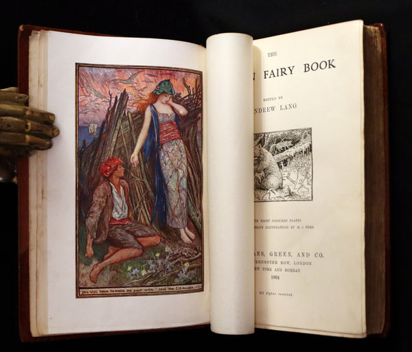 1904 Rare First Edition bound by Morrell - The BROWN FAIRY BOOK by Andrew Lang Illustrated by H. J. FORD.