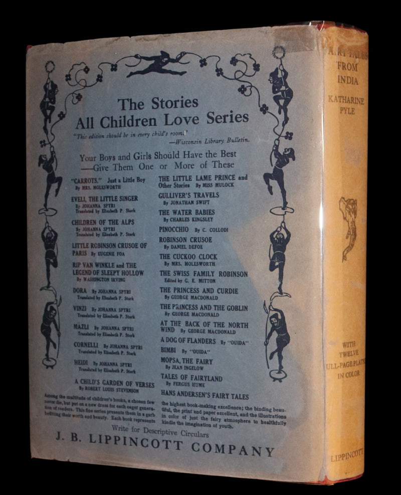 1926 First Edition with Dust jacket - Fairy Tales from India by Katherine Pyle.