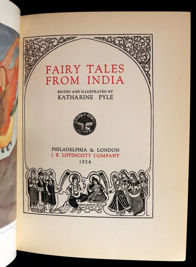 1926 First Edition with Dust jacket - Fairy Tales from India by Katherine Pyle.