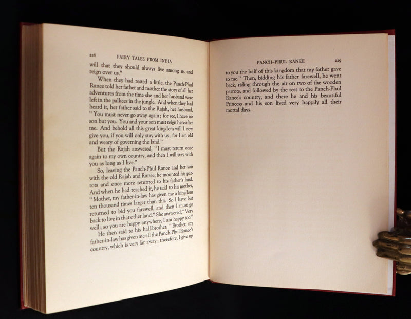 1926 First Edition with Dust jacket - Fairy Tales from India by Katherine Pyle.