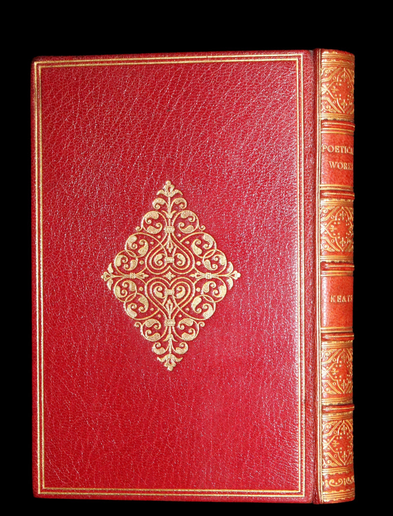 1929 Beautiful Book bound by Riviere & Son - The Poetical Works of John Keats. Ode on Melancholy.