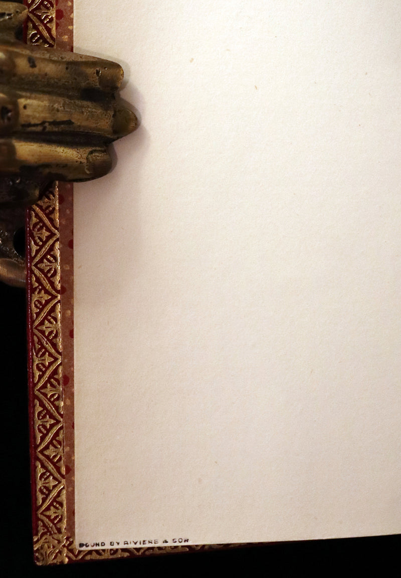 1929 Beautiful Book bound by Riviere & Son - The Poetical Works of John Keats. Ode on Melancholy.