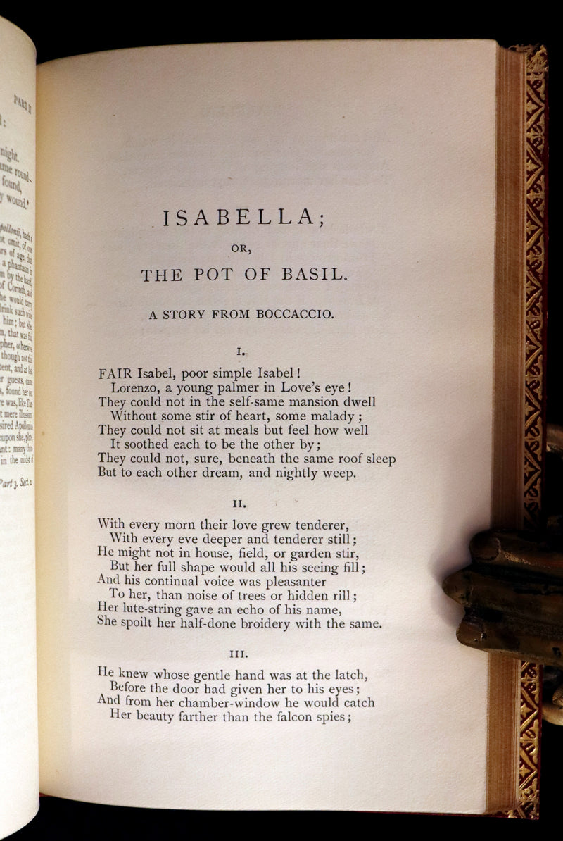 1929 Beautiful Book bound by Riviere & Son - The Poetical Works of John Keats. Ode on Melancholy.