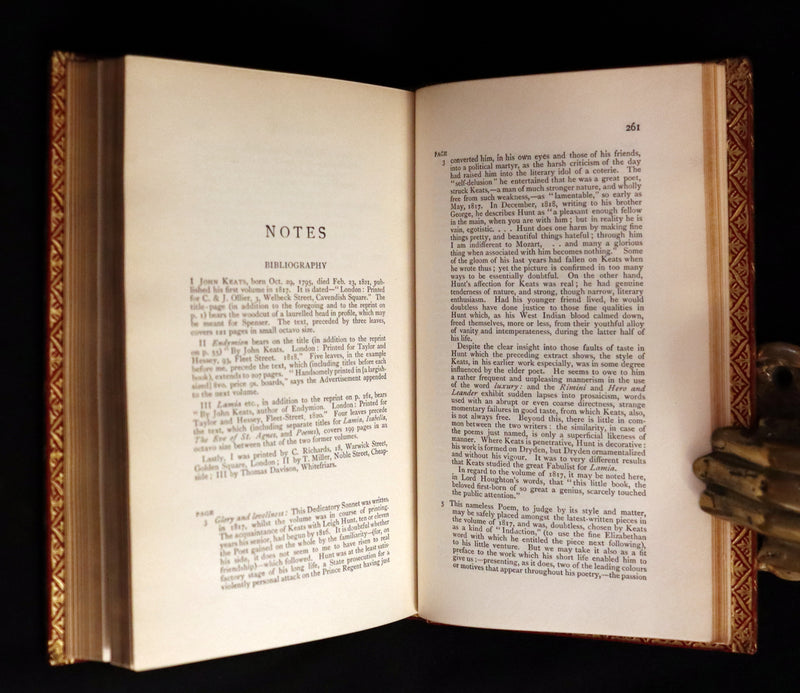 1929 Beautiful Book bound by Riviere & Son - The Poetical Works of John Keats. Ode on Melancholy.