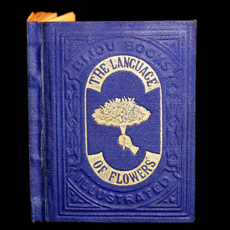 1870 Rare small Floriography Book ~ The Language of Flowers Adapted from The Language and Sentiment of Flowers.