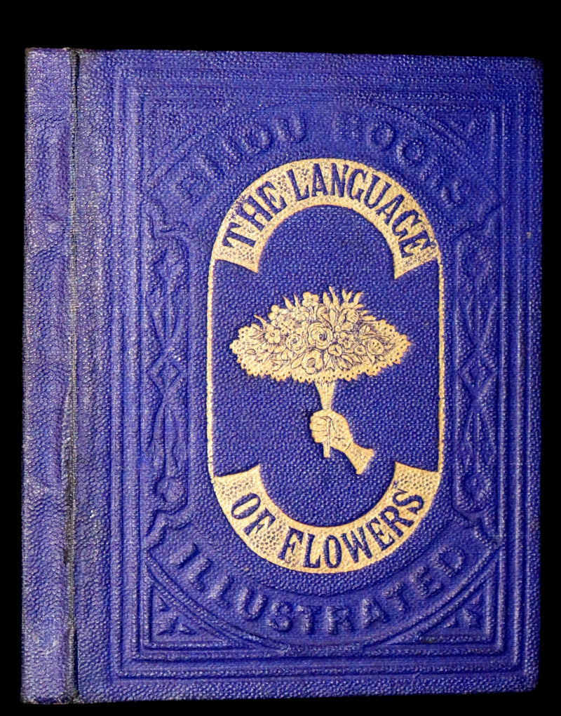 1870 Rare small Floriography Book ~ The Language of Flowers Adapted from The Language and Sentiment of Flowers.
