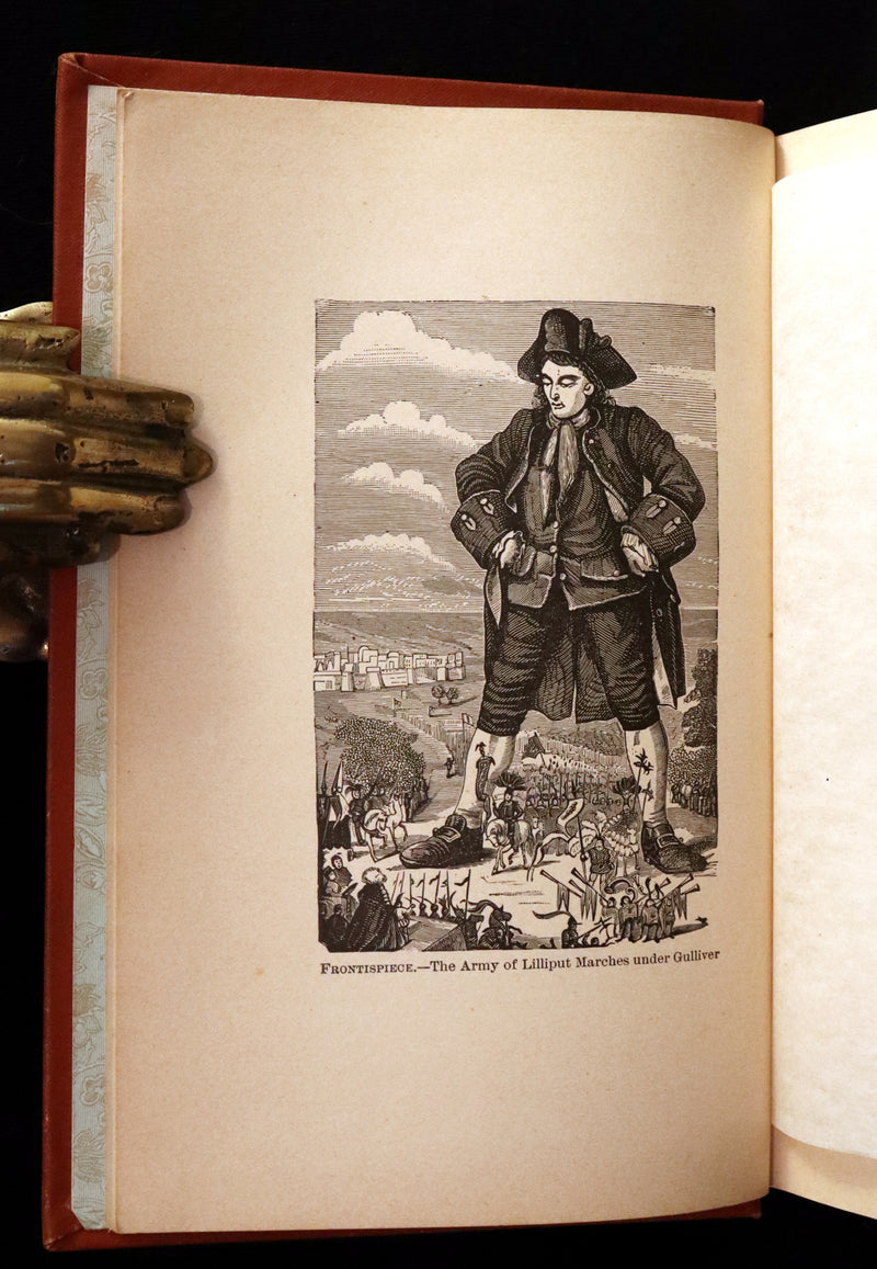 1885 Rare Victorian Book - Gulliver's Travels Into Several Remote Nations of the World & Baron Munchausen Illustrated.