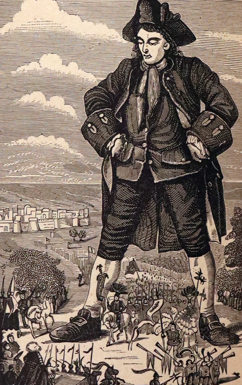 1885 Rare Victorian Book - Gulliver's Travels Into Several Remote Nations of the World & Baron Munchausen Illustrated.