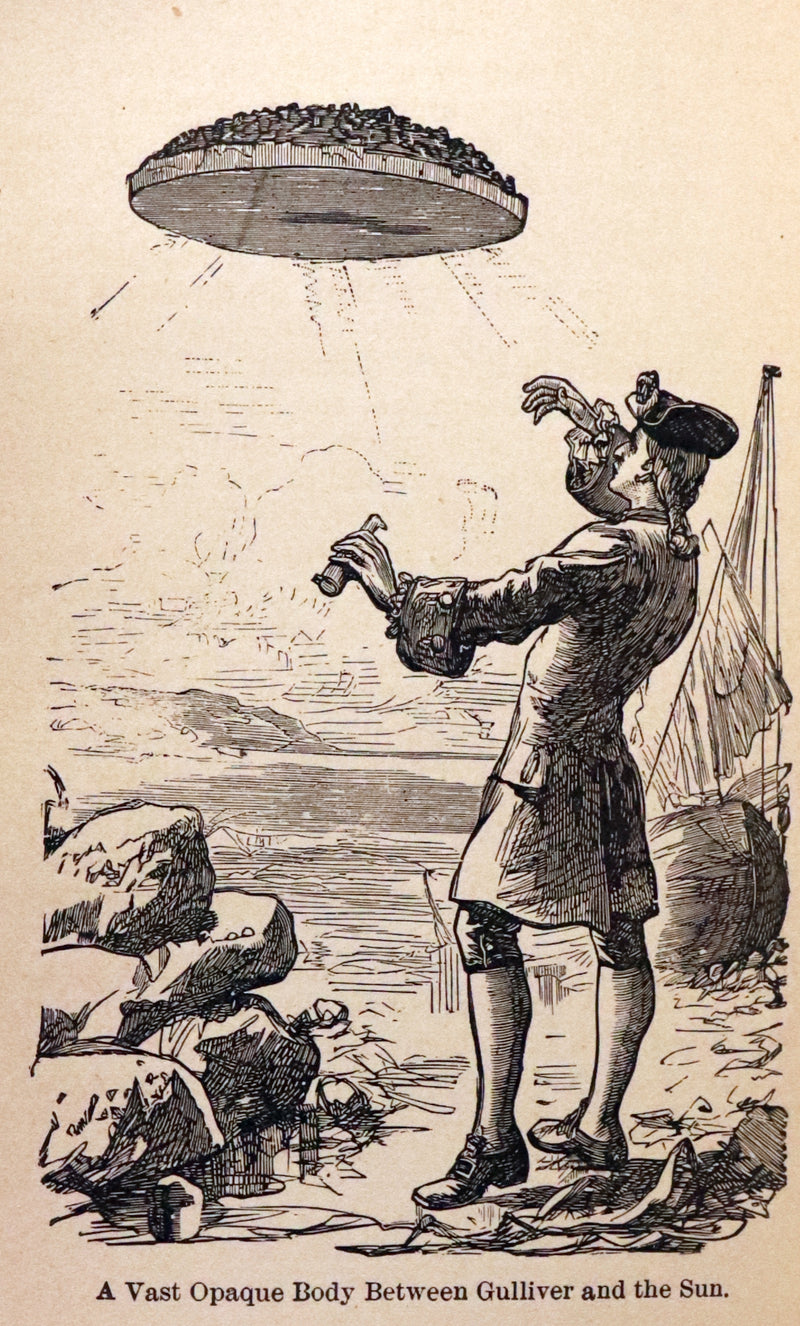 1885 Rare Victorian Book - Gulliver's Travels Into Several Remote Nations of the World & Baron Munchausen Illustrated.