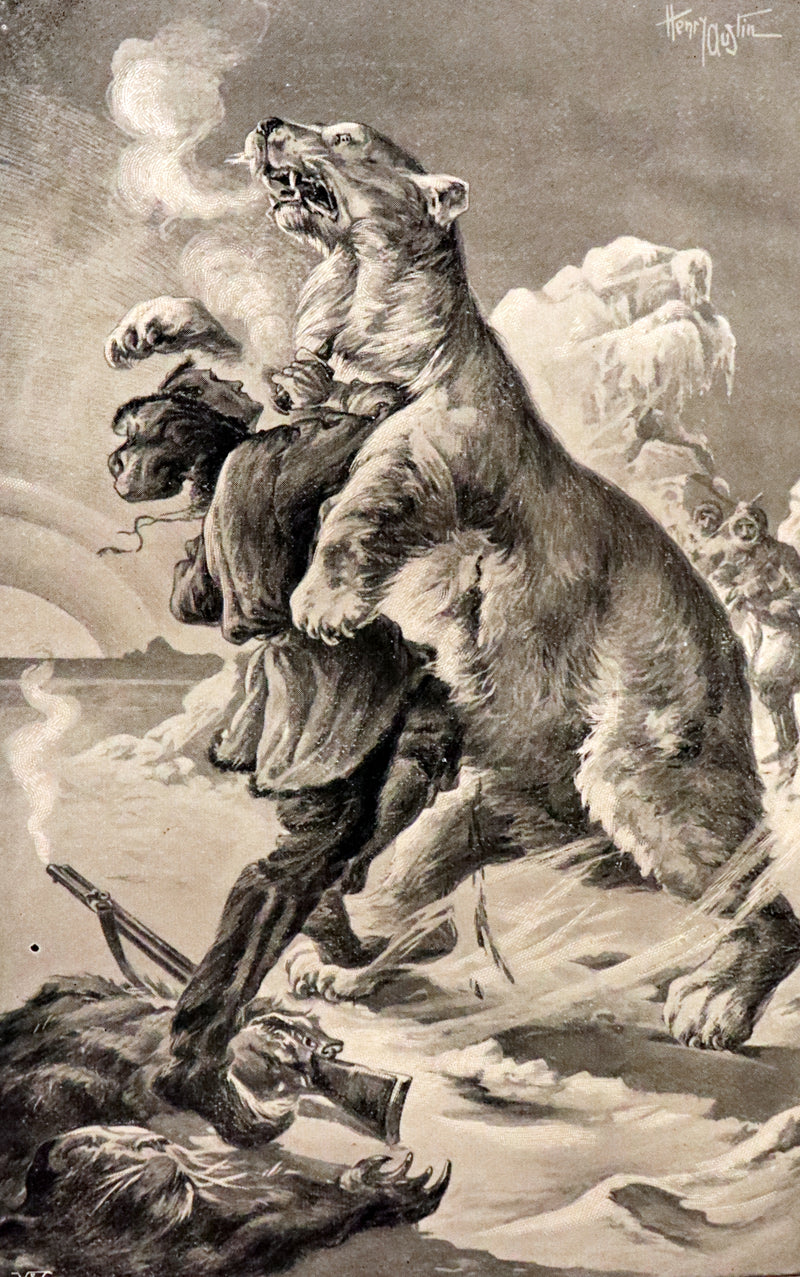 1909 Rare Book - JULES VERNE, The Adventures of Captain Hatteras. The English at the North Pole and The Ice Desert.