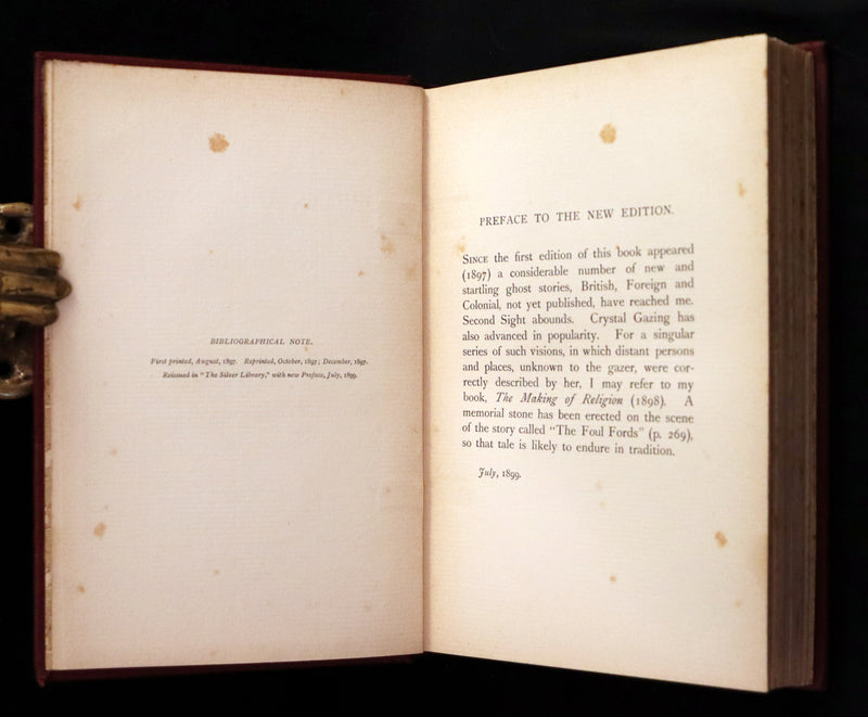 1899 Scarce Book - THE BOOK OF DREAMS AND GHOSTS by Andrew Lang.