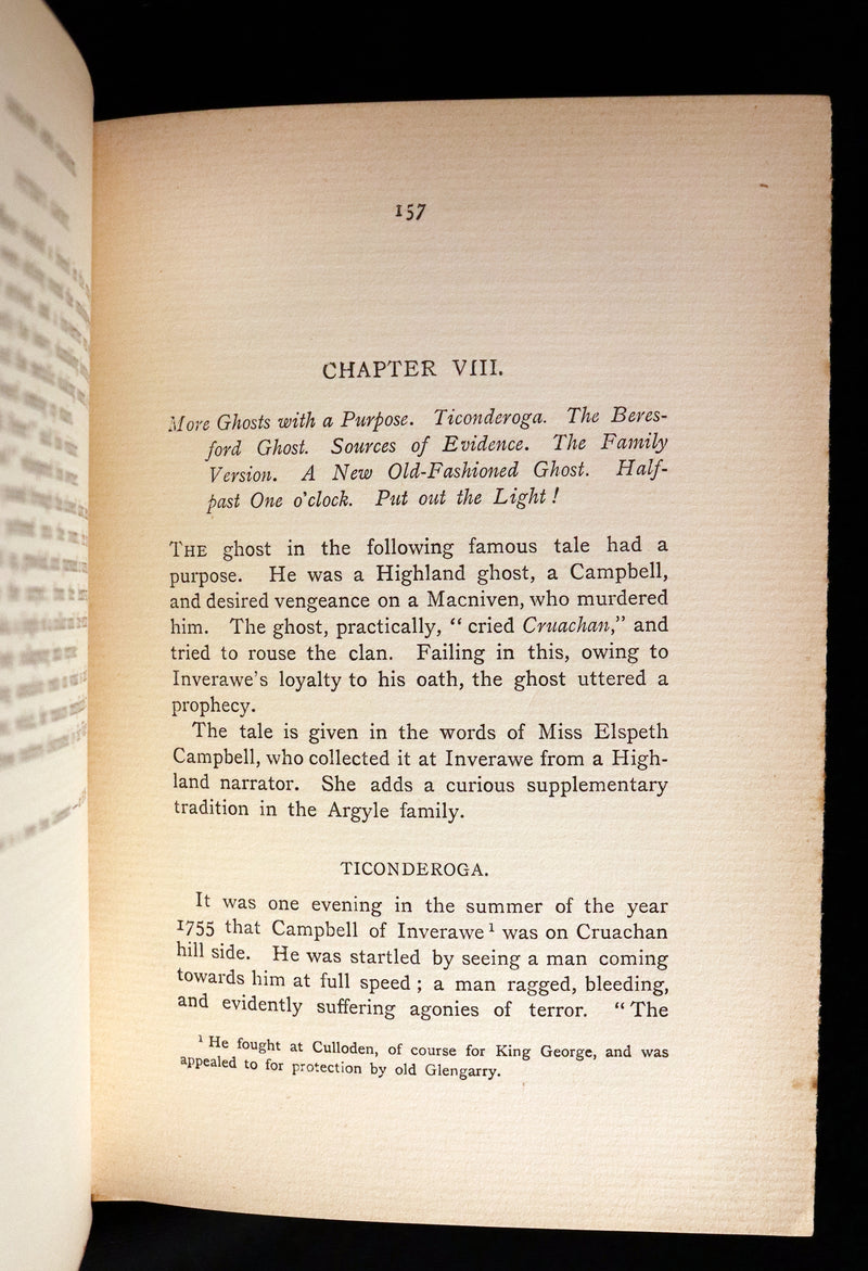 1899 Scarce Book - THE BOOK OF DREAMS AND GHOSTS by Andrew Lang.