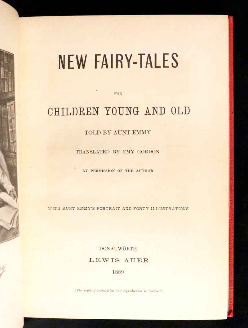 1889 Scarce First English Edition - New Fairy-Tales told by Aunt Emmy. Illustrated.