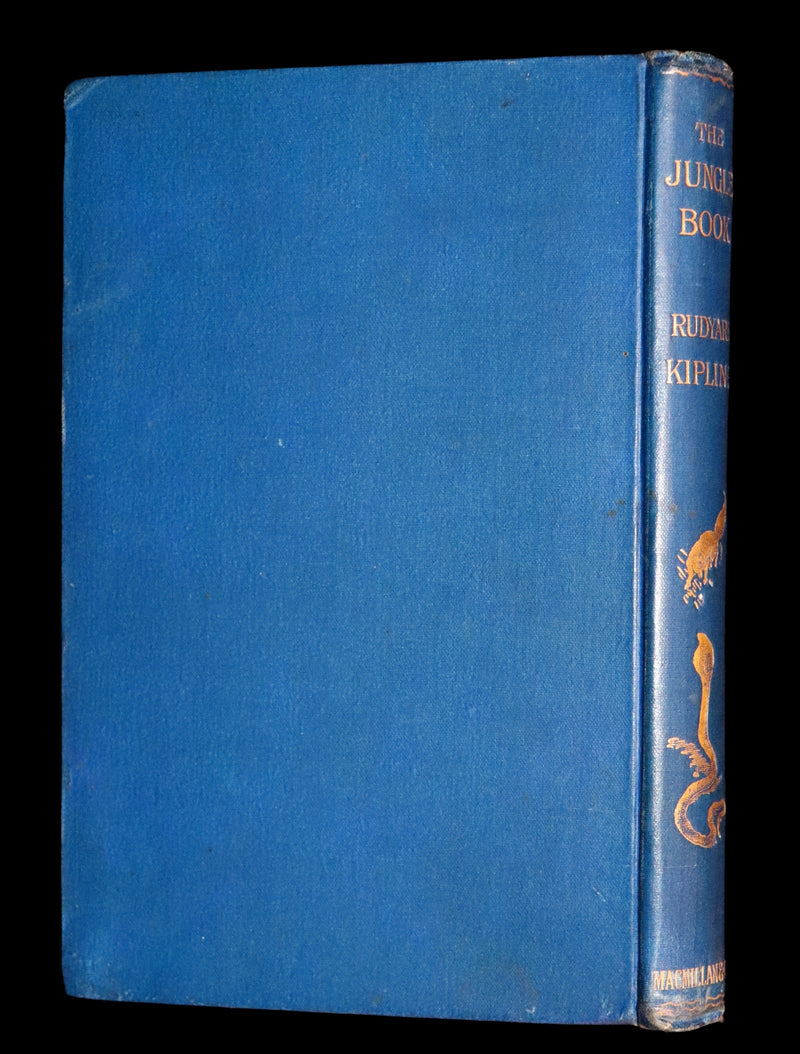 1894 Rare First Edition, second printing - The Jungle Book by Rudyard Kipling. Illustrated.