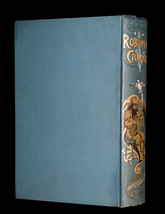 1880 Rare Book - THE ADVENTURES OF ROBINSON CRUSOE illustrated by Thomas Henry Nicolson.