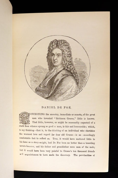 1880 Rare Book - THE ADVENTURES OF ROBINSON CRUSOE illustrated by Thomas Henry Nicolson.