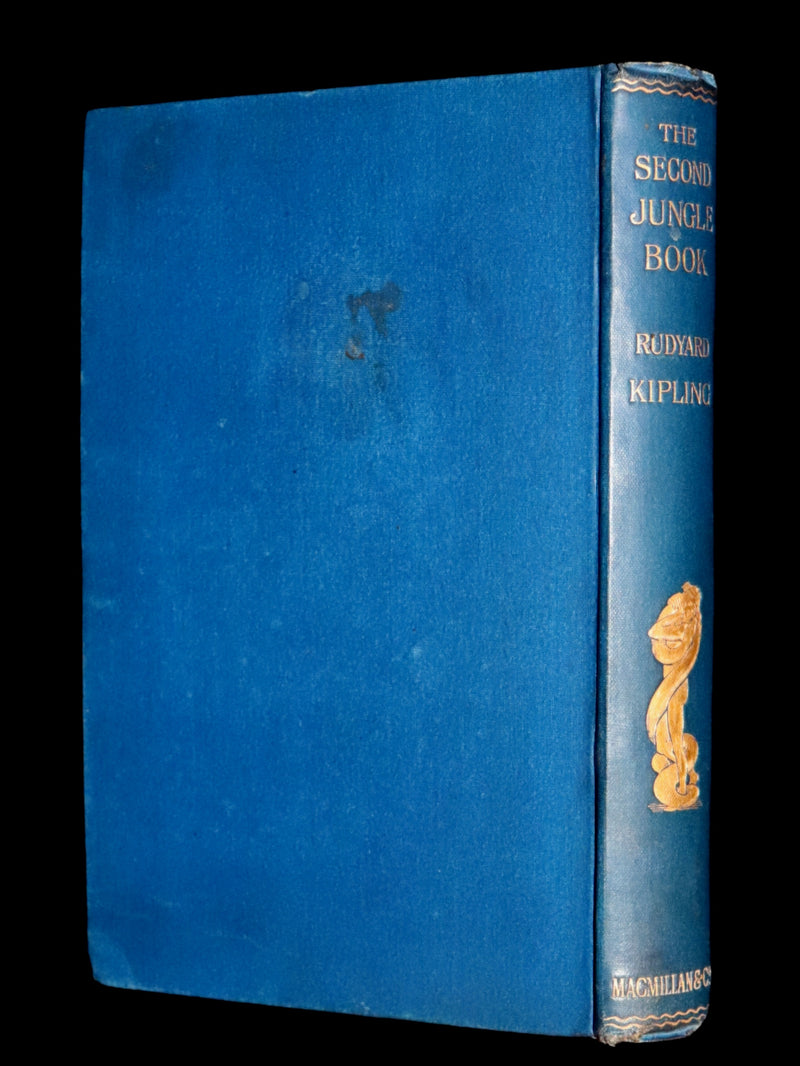 1895 Rare First Edition - The Second Jungle Book by Rudyard Kipling.