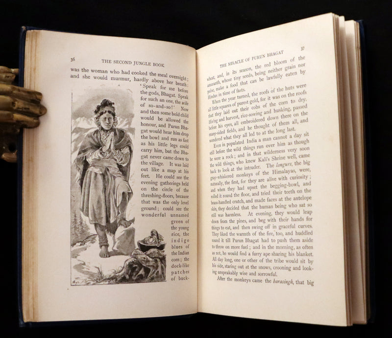 1895 Rare First Edition - The Second Jungle Book by Rudyard Kipling.