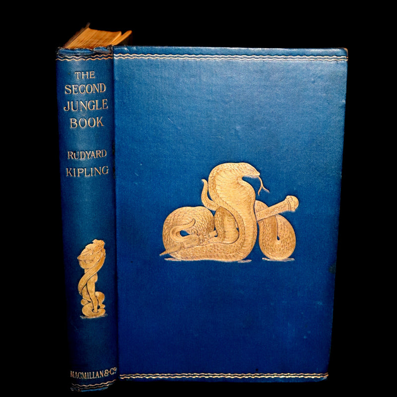 1895 Rare First Edition - The Second Jungle Book by Rudyard Kipling.