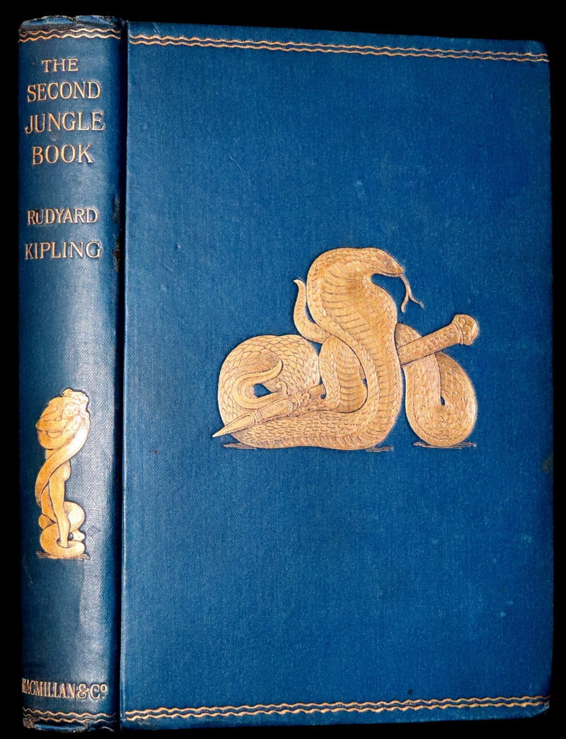 1895 Rare First Edition - The Second Jungle Book by Rudyard Kipling.