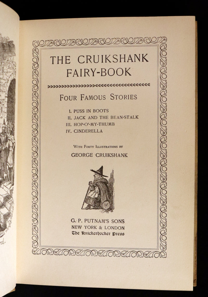 1900 Scarce Book - The CRUIKSHANK FAIRY BOOK - Four Famous Stories Illustrated.