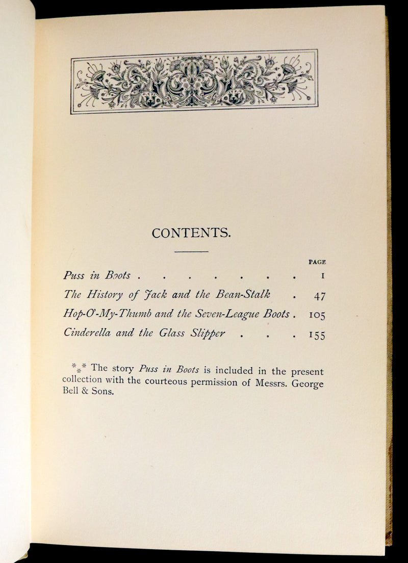 1900 Scarce Book - The CRUIKSHANK FAIRY BOOK - Four Famous Stories Illustrated.
