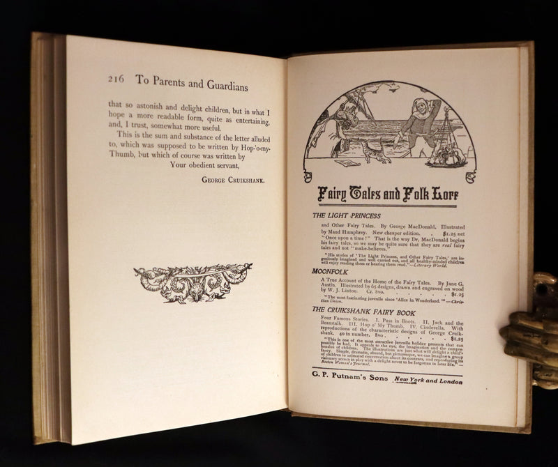 1900 Scarce Book - The CRUIKSHANK FAIRY BOOK - Four Famous Stories Illustrated.