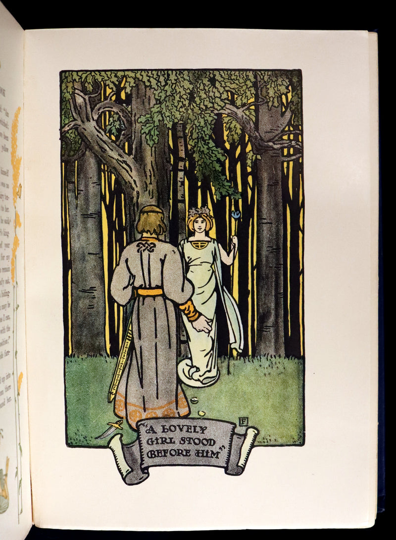 1903 Scarce First Edition - The GOLDENROD FAIRY BOOK illustrated by Charles Buckles Falls.