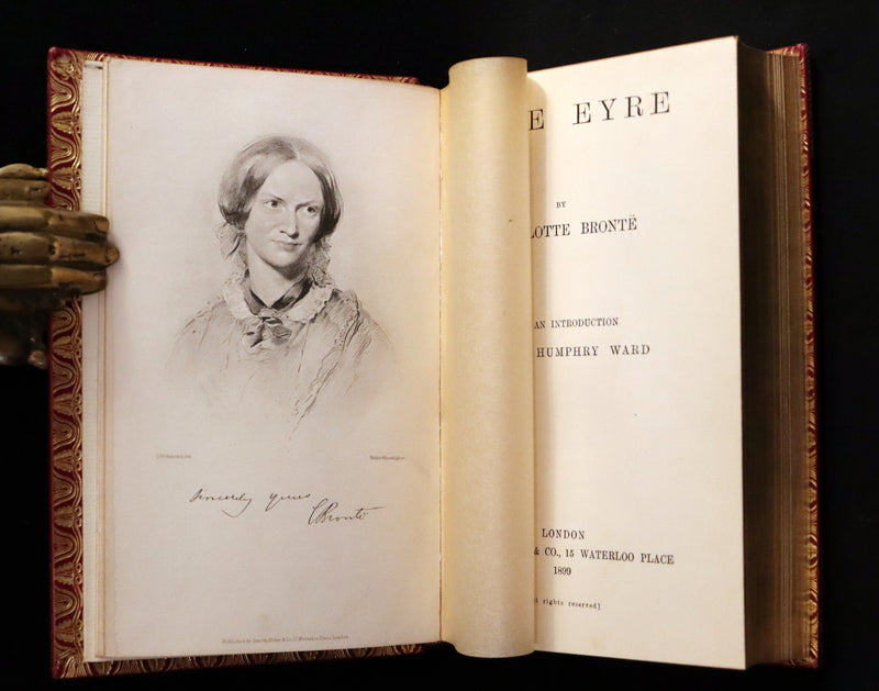 1899 Rare Illustrated Edition bound by Bayntun-Riviere - JANE EYRE by CHARLOTTE BRONTË (Currer Bell).