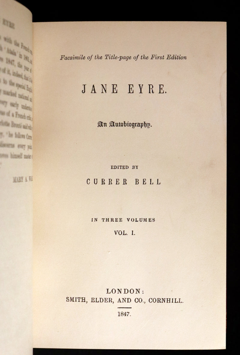 1899 Rare Illustrated Edition bound by Bayntun-Riviere - JANE EYRE by CHARLOTTE BRONTË (Currer Bell).