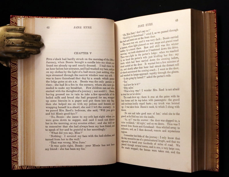 1899 Rare Illustrated Edition bound by Bayntun-Riviere - JANE EYRE by CHARLOTTE BRONTË (Currer Bell).