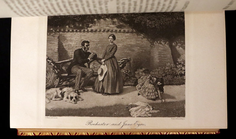 1899 Rare Illustrated Edition bound by Bayntun-Riviere - JANE EYRE by CHARLOTTE BRONTË (Currer Bell).