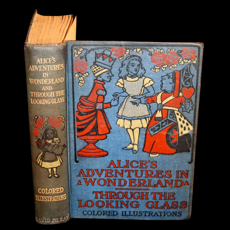 1912 Scarce McKay color Edition - Alice's Adventures in Wonderland & Through the Looking-Glass.