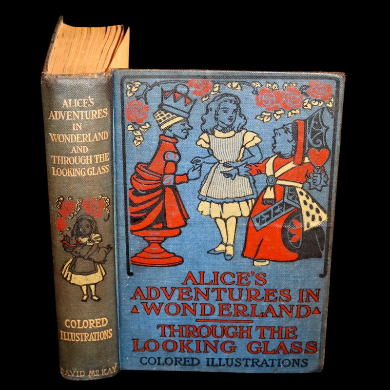 1912 Scarce McKay color Edition - Alice's Adventures in Wonderland & Through the Looking-Glass.
